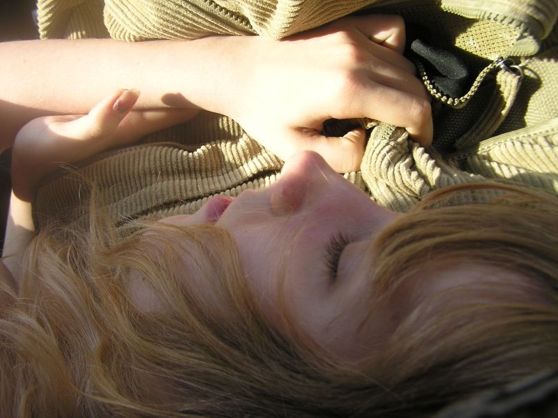 Mimi resting in the sun