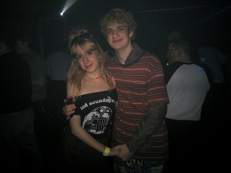 Mimi and I at the Hare & Hounds LCD Soundsystem club night